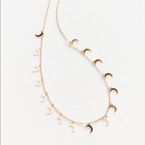 “lucky charm” moon necklace